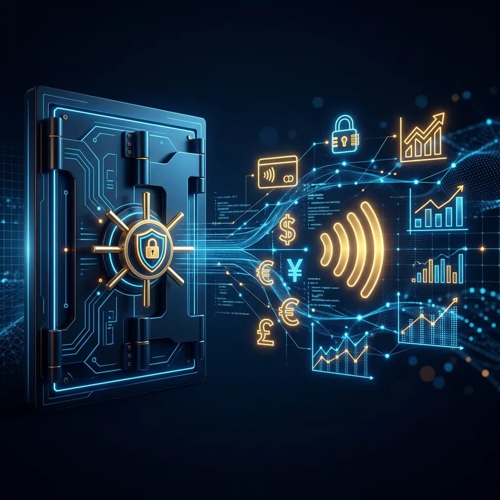 Bank Grade Financial Vault with Digital Data Transmission Lines