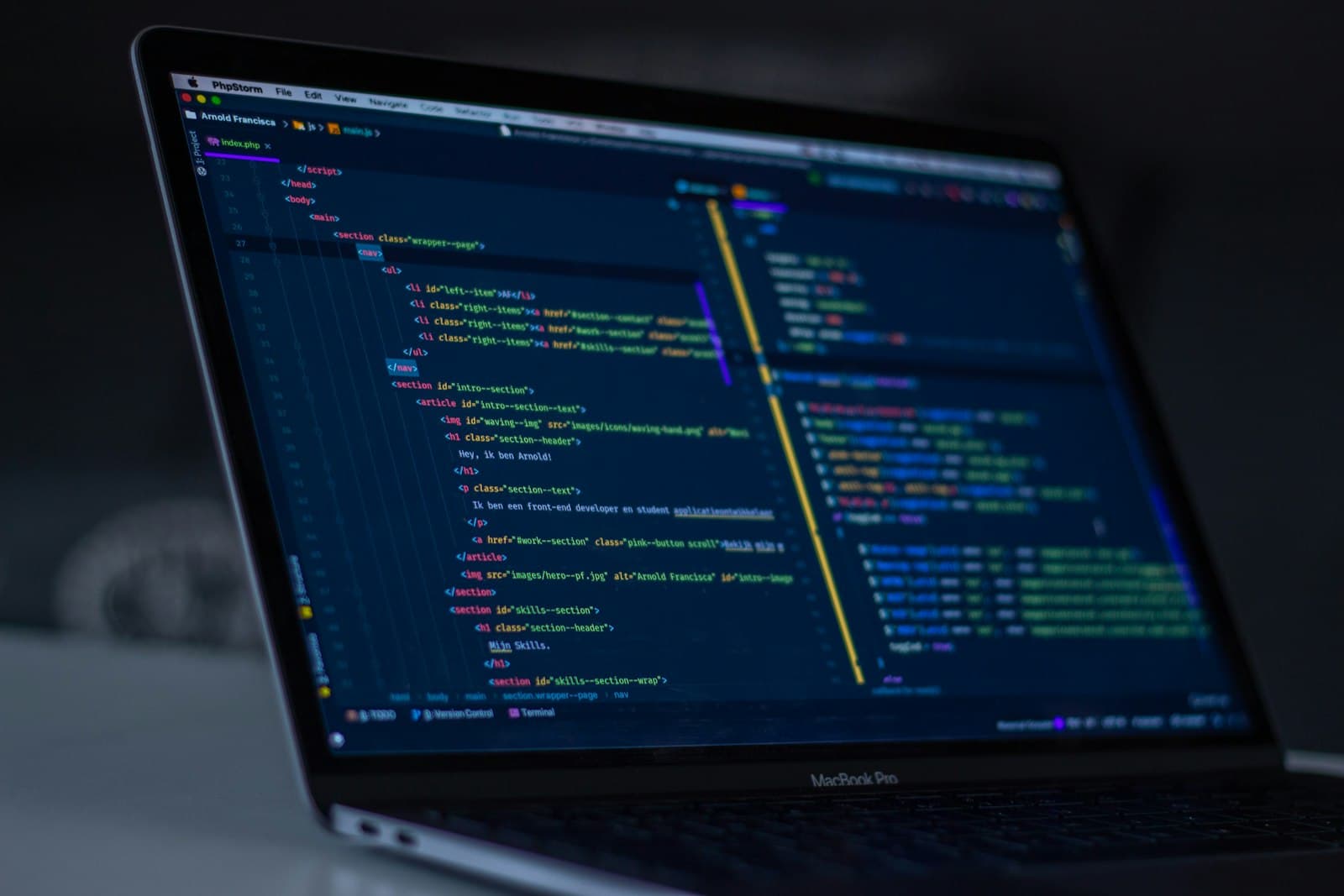 React JS Development Background