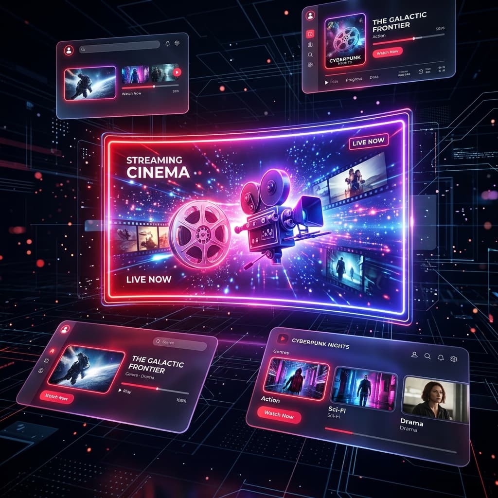 OTT VOD Hero Background