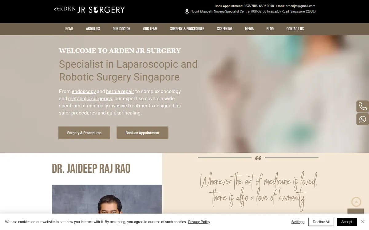 Arden Jr Surgery Singapore