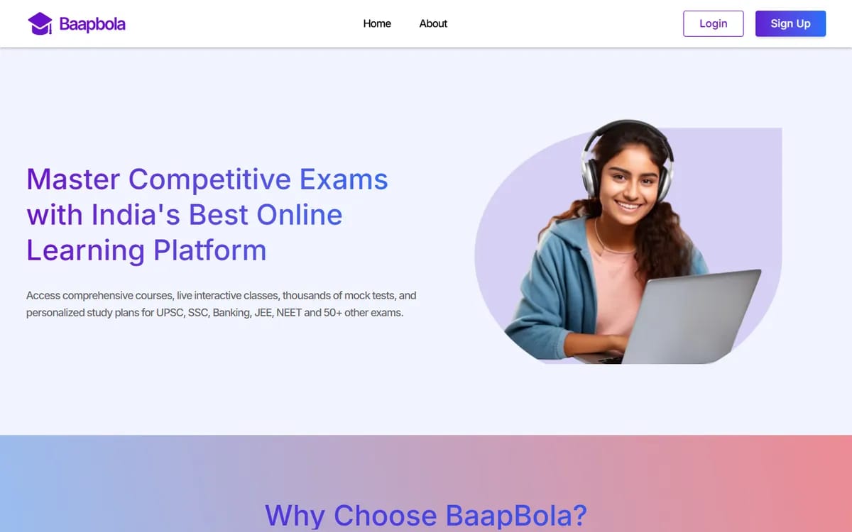 Baap Bola: Exam Prep Portal