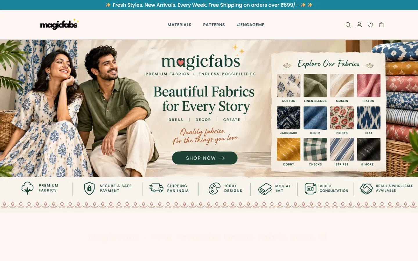 MagicFabs: Premium Fabrics