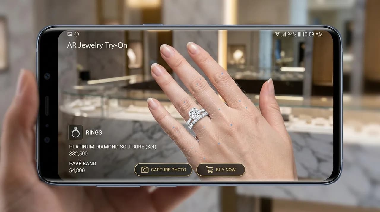 AR Camera Jewelry Try-On